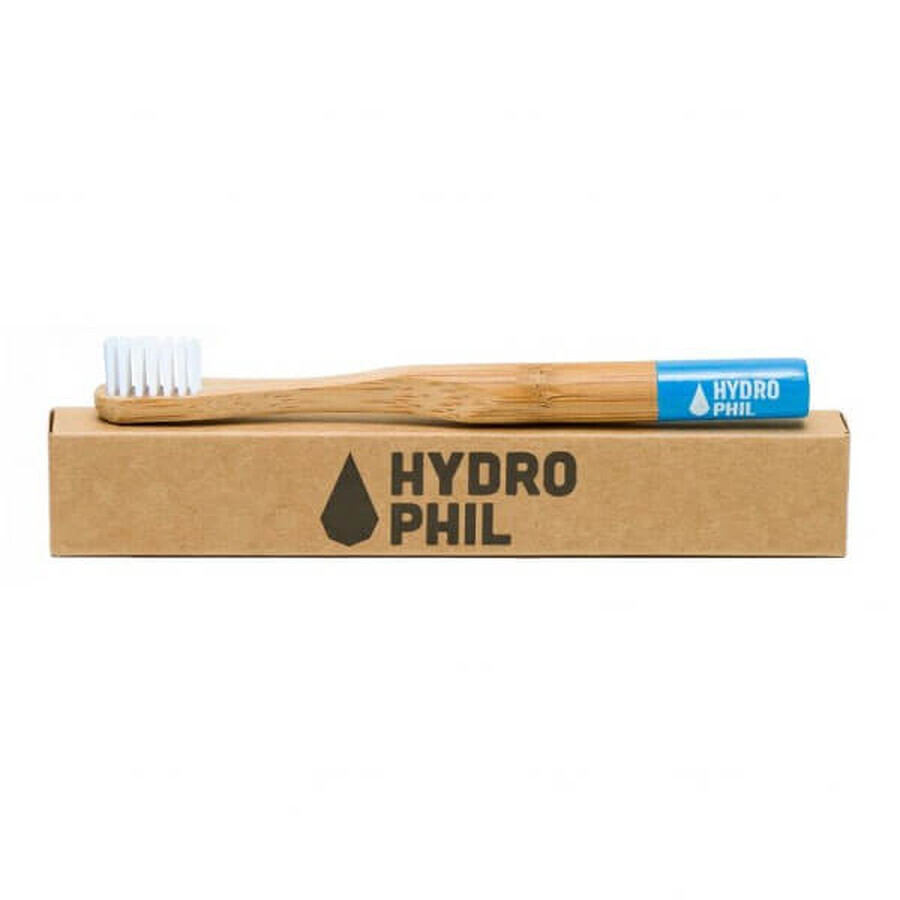 Hydrophil, cepillo de dientes para niños, a partir de 3 años, Suave, azul, 1 pieza