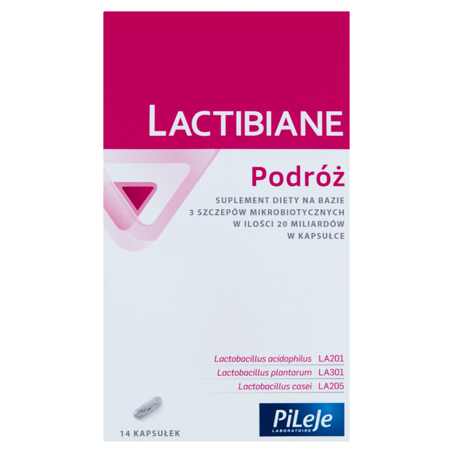 Lactibiane Travel, 14 cápsulas