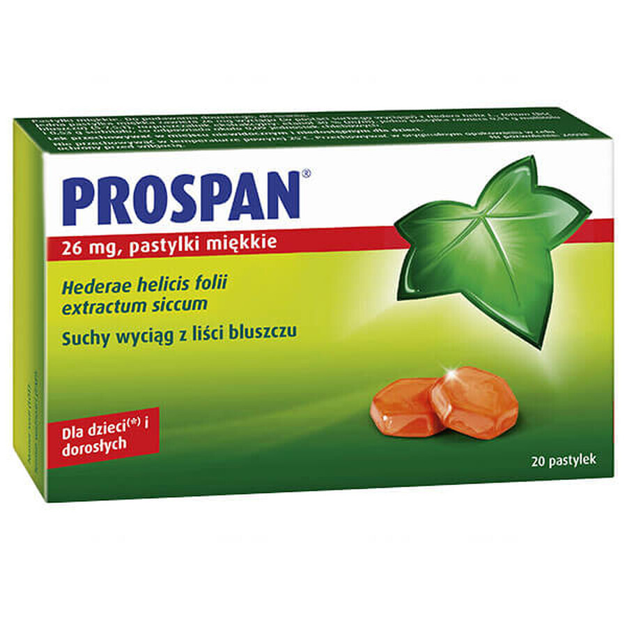 Prospan 26 mg, 20 pastillas blandas