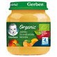 Gerber Organic, Postre, manzana, melocot&#243;n, albaricoque, despu&#233;s de 4 meses, 125 g