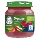 Gerber Postre Orgánico, manzana, remolacha, después de 6 meses, 125 g