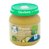 Gerber Organic Lunch, guisantes, brócoli, calabacín, a partir de 4 meses, 125 g