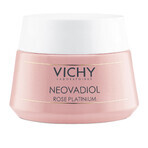 Vichy Neovadiol Rose Platinium, Crema facial fortalecedora y revitalizante de rosas para pieles maduras y apagadas, 50 ml