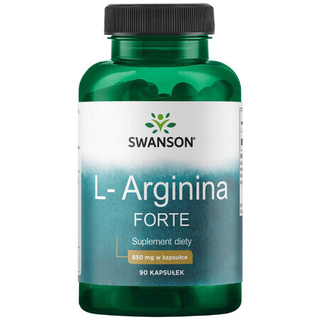 Swanson L-Arginin, L-Arginin 850 mg, 90 Kapseln