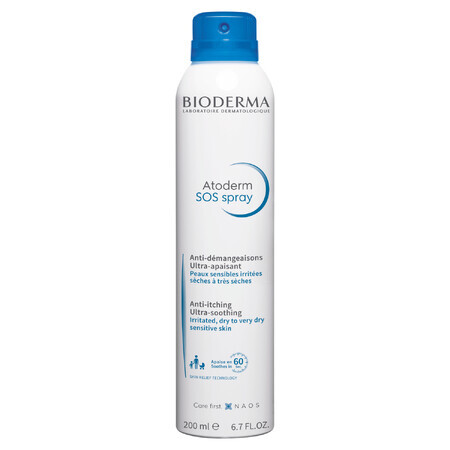 Bioderma Atoderm SOS, spray pentru mâncărimi ale pielii, 200 ml