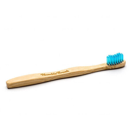 Humble Brush Kids Ultra Soft, cepillo de dientes para niños, bambú, azul, 1 pieza