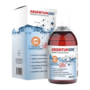 Aura Herbals Argentum 200, srebro Koloidalne 100 ppm, tonik, 500 ml