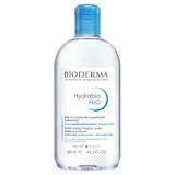 Bioderma Hydrabio H2O, fluido micelar hidratante para desmaquillar, piel deshidratada, 500 ml