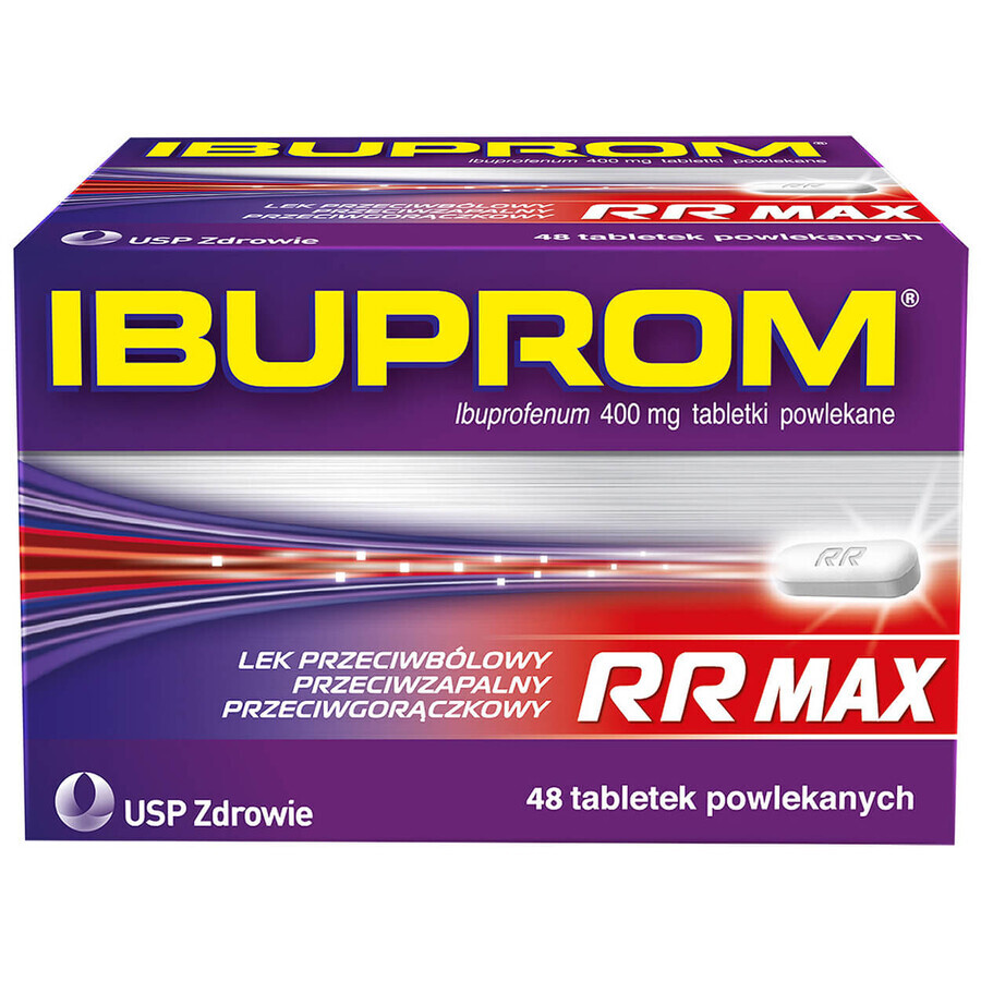 Ibuprom RR Max 400 mg, 48 compresse rivestite con film