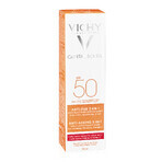 Vichy Capital Soleil, crema facial antiedad 3en1, SPF 50+, 50 ml