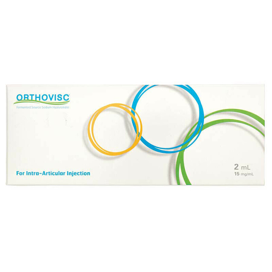 Orthovisc, 15 mg/ml, siringa da 2 ml x 1 fiala