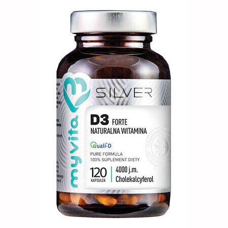 MyVita Silver Vitamine D3 4000 UI Forte, 120 gélules