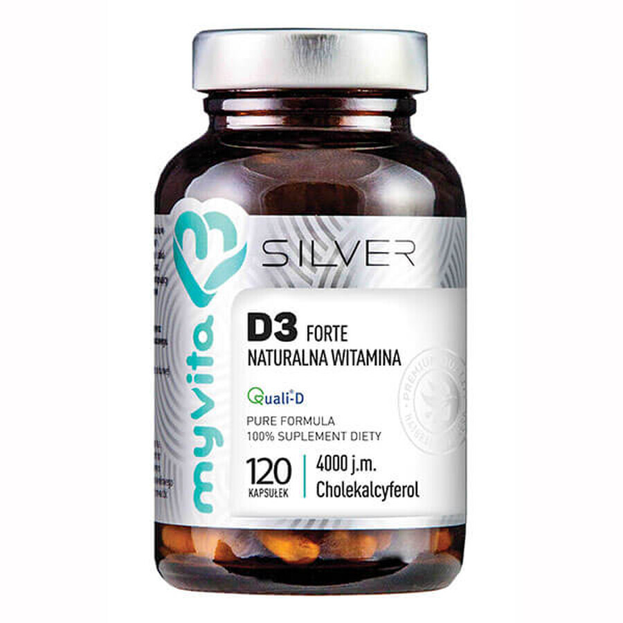 MyVita Silver Vitamine D3 4000 UI Forte, 120 gélules