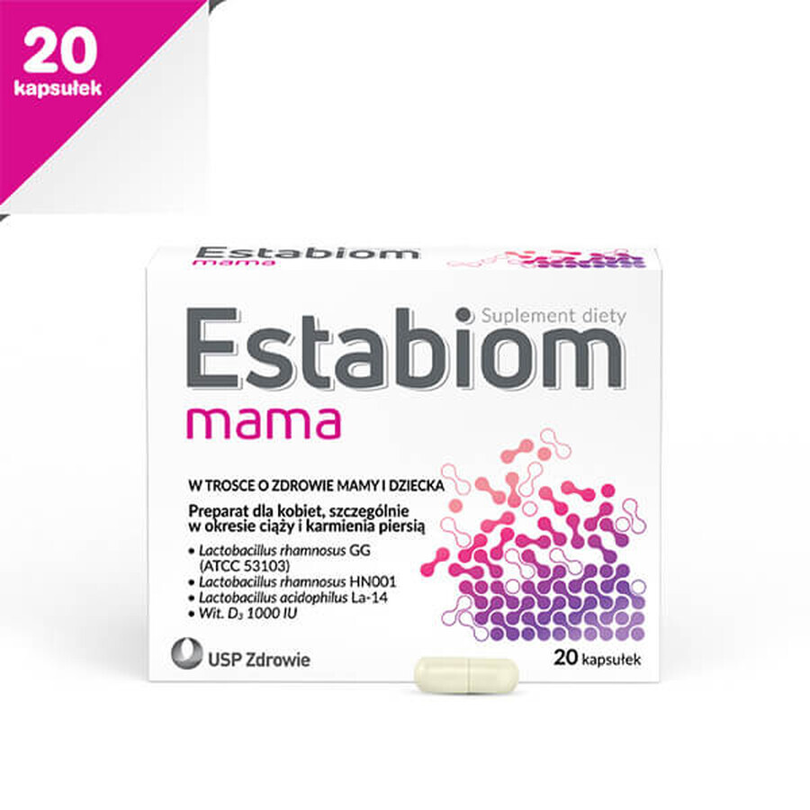 Estabiom Mama (anteriormente Estabiom Pregna), 20 cápsulas