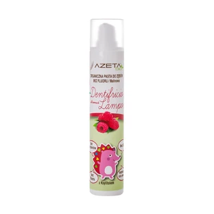 Azeta Bio, pastă de dinți organică pentru copii, 0-24 luni, zmeură, fără fluor, 50 ml
