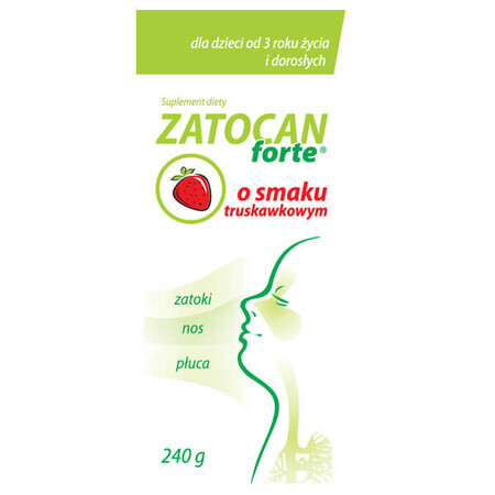 Zatocan Forte, almíbar para niños a partir de 3 años y adultos, sabor fresa, 240 g