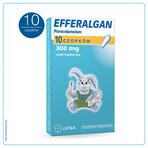 Efferalgan 300 mg, rectale zetpillen, 10 stuks