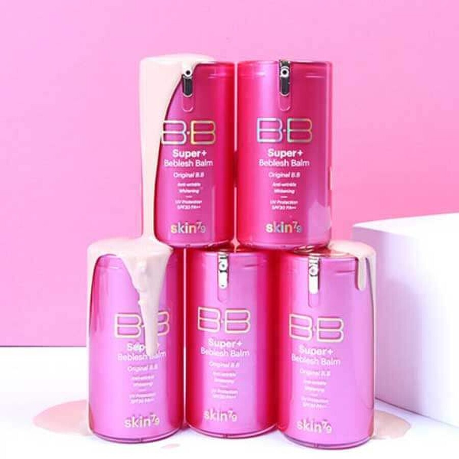 Skin79 BB Hot Pink Super+ Beblesh Balm, crema facial tonificante, SPF 30, 40 g