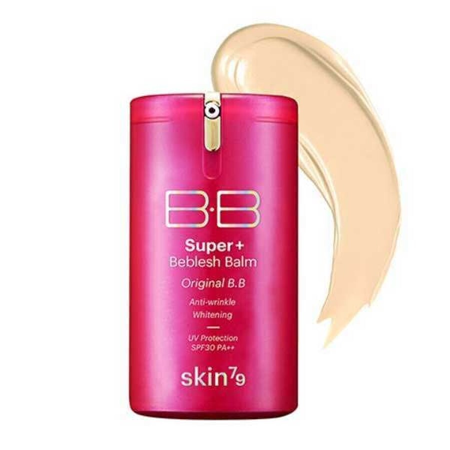 Skin79 BB Hot Pink Super+ Beblesh Balm, crema facial tonificante, SPF 30, 40 g