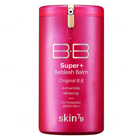 Skin79 BB Hot Pink Super+ Beblesh Balm, crema facial tonificante, SPF 30, 40 g