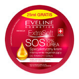 Eveline Cosmetics Extra Soft SOS, gespecialiseerde intensief herstellende crème, voor gezicht en lichaam, 10% ureum, 200 ml