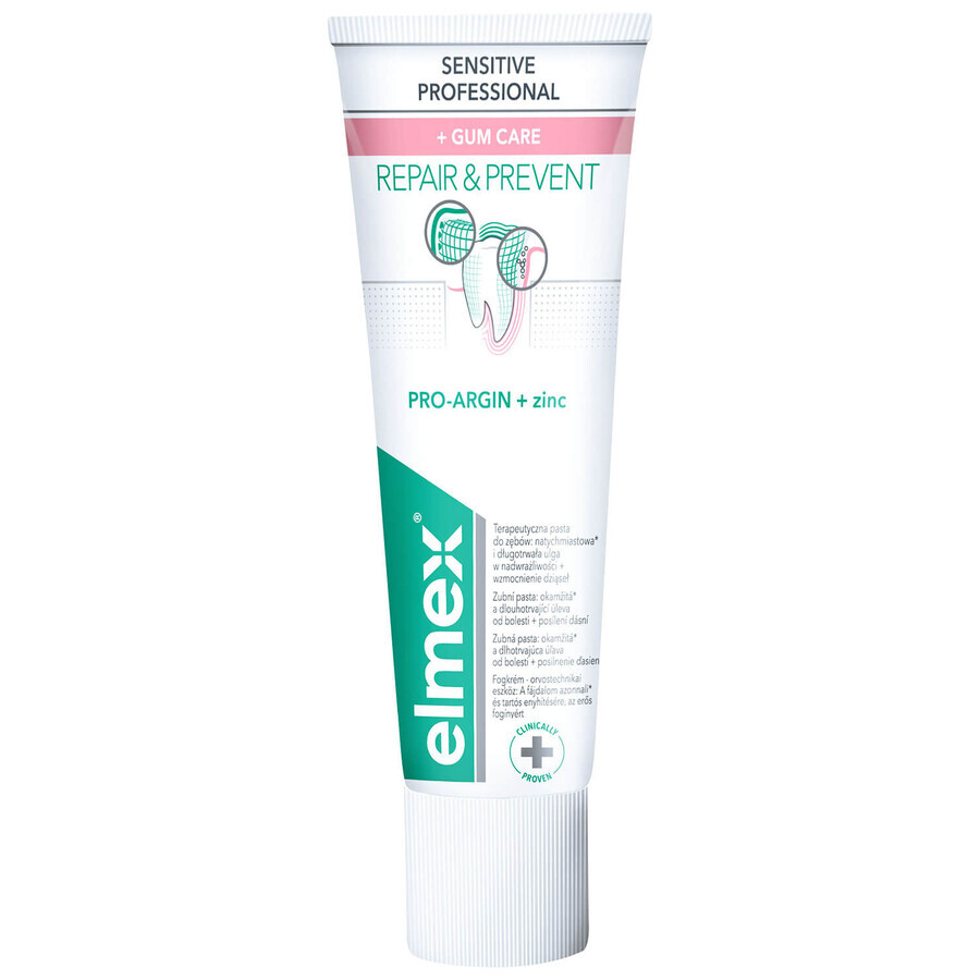 Elmex Sensitive Professional Repair &amp; Prevent, pasta de dientes, 75 ml