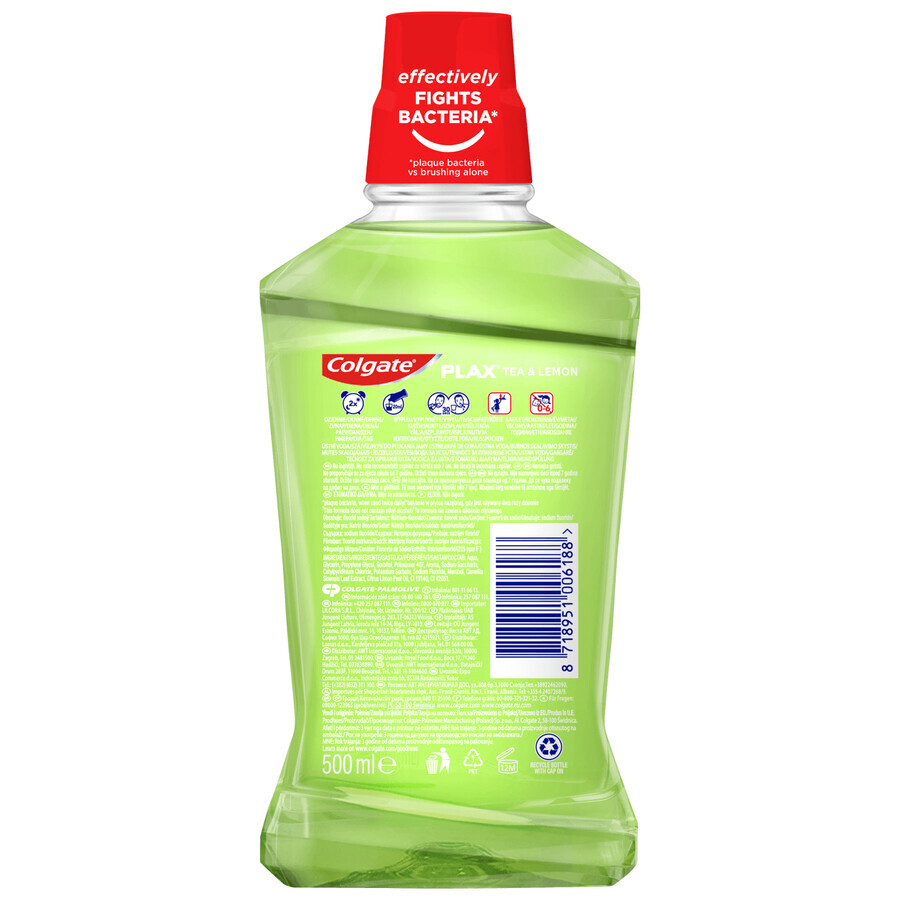 Colgate Plax Tee &amp; Zitrone, Mundspülung, 500 ml