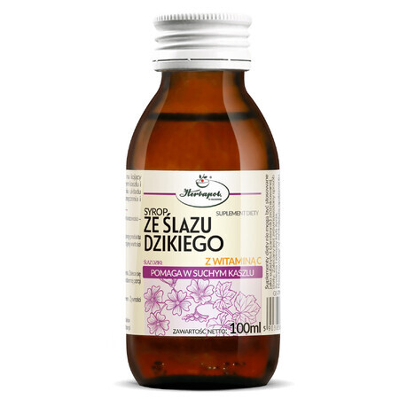 Herbapol Jarabe de malva silvestre con vitamina C, 100 ml