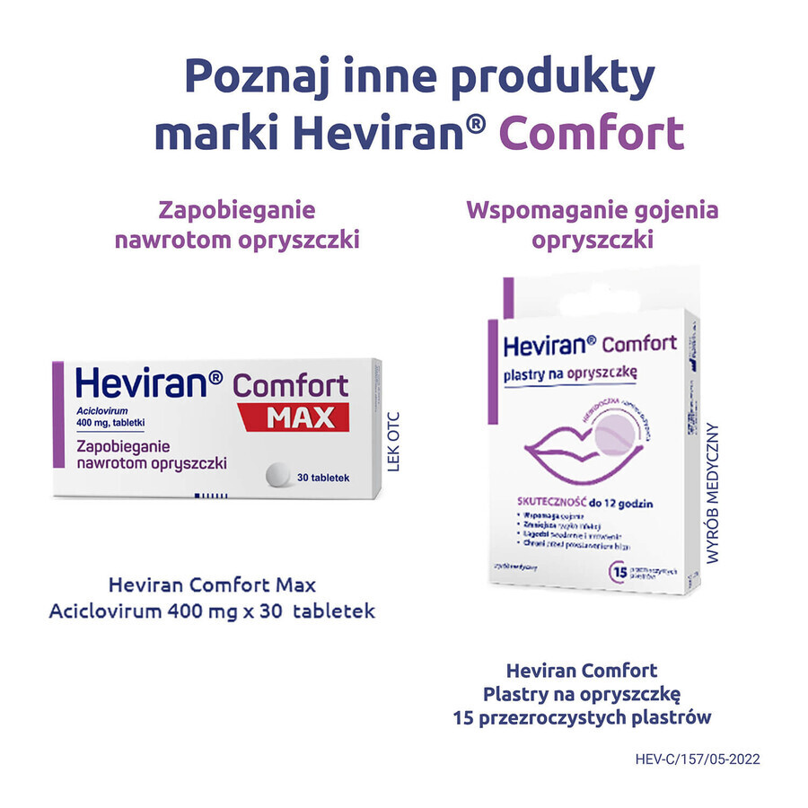 Heviran Comfort 200 mg, 25 tablets