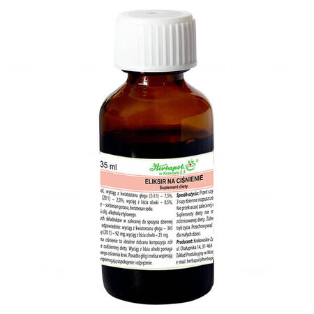 Elixir para la presión arterial Herbapol, gotas, 35 ml