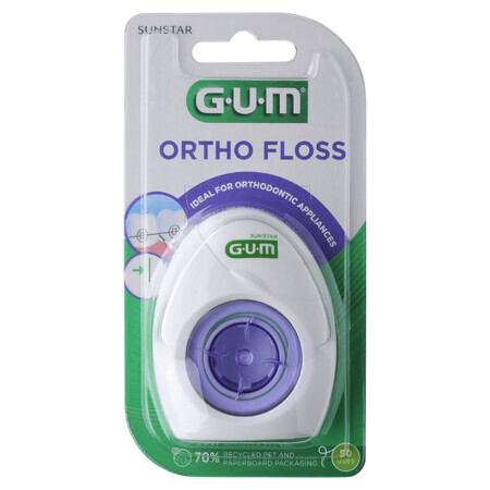 Sunstar Gum, Dental Floss, Ortho Floss, 50 Count