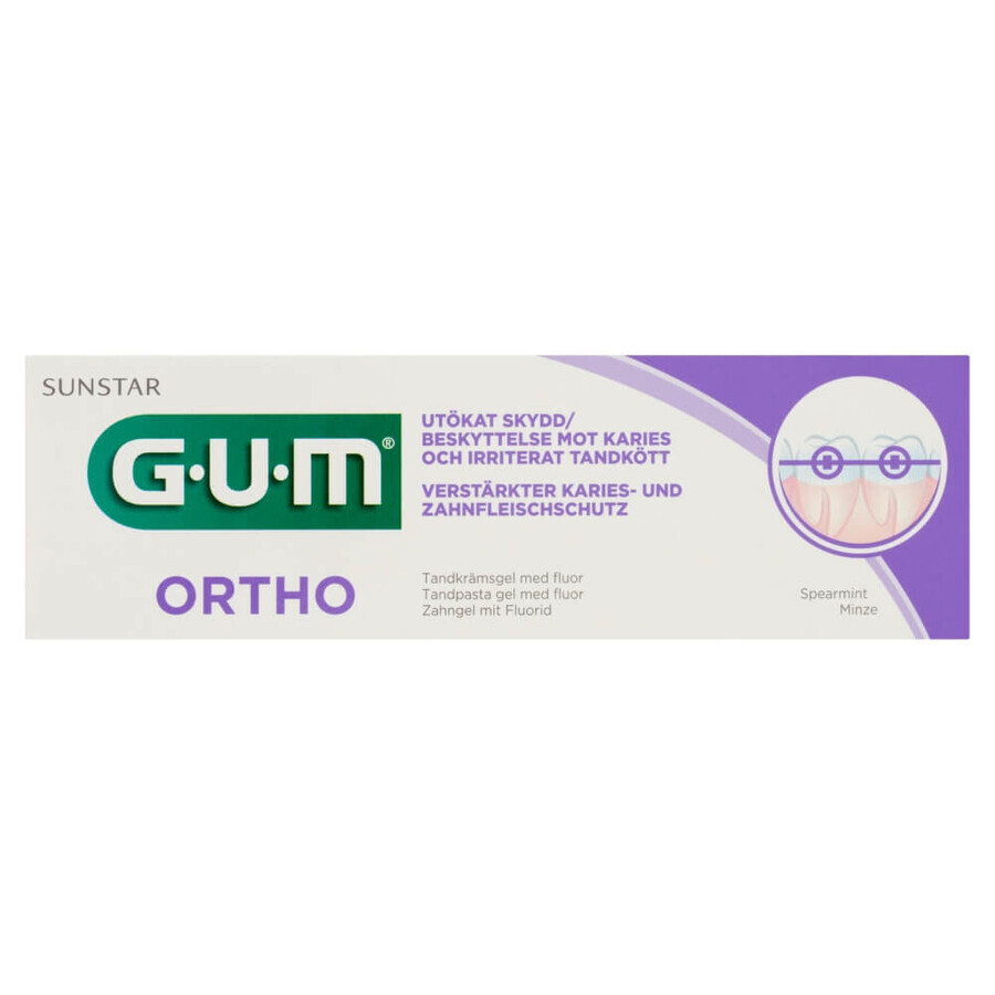 Sunstar Gum Ortho, pasta de dientes, 75 ml