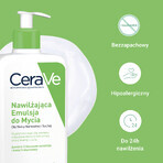 CeraVe, emulsión limpiadora hidratante, piel normal y seca, 473 ml