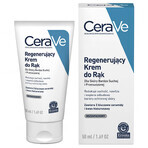 CeraVe, regenererende handcrème met ceramiden, zeer droge en vochtarme huid, 50 ml