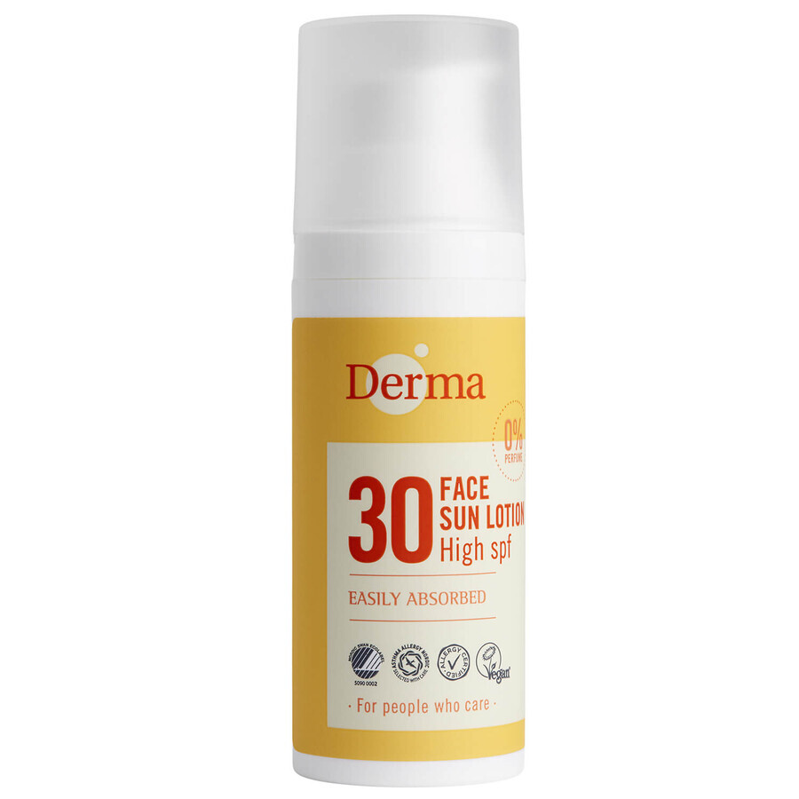 Derma Sun, crema protectora facial, FPS 30, 50 ml