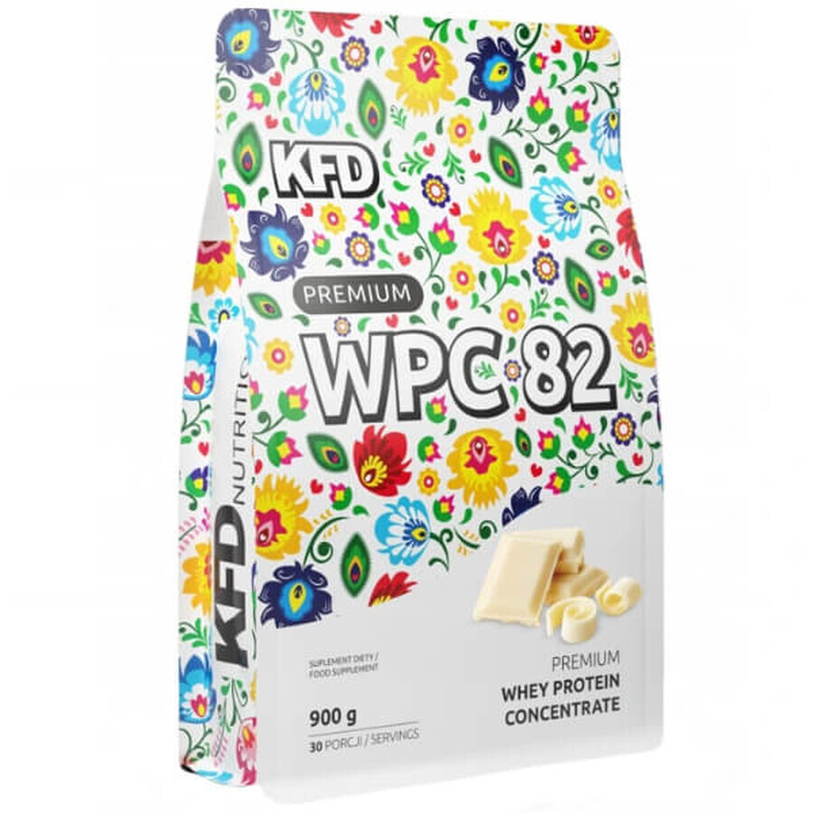 KFD Premium WPC 82, sabor chocolate blanco, 900 g