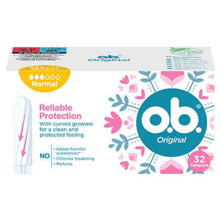 OB Original, tampones higiénicos, Normal, 32 piezas