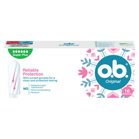 OB Original, tampones higiénicos, Super Plus, 16 piezas