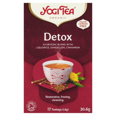 Yogi Tea Detox, tè detox BIO, 1,8 g x 17 bustine