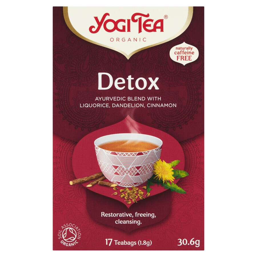 Yogi Tea Detox, BIO detox tea, 1.8 gx 17 sachets