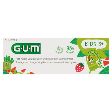 Sunstar Gum Kids, toothpaste, 2-6 years, 50 ml