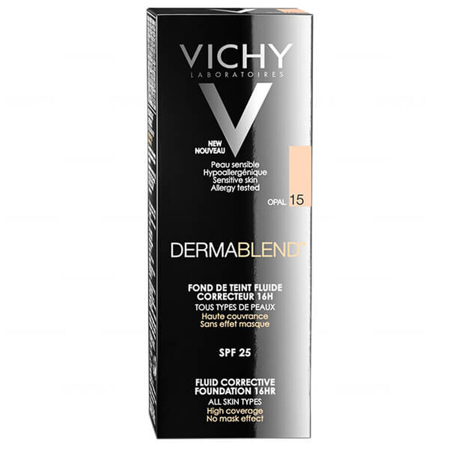 Vichy Dermablend, fluido corrector, 15 Opal, 30 ml