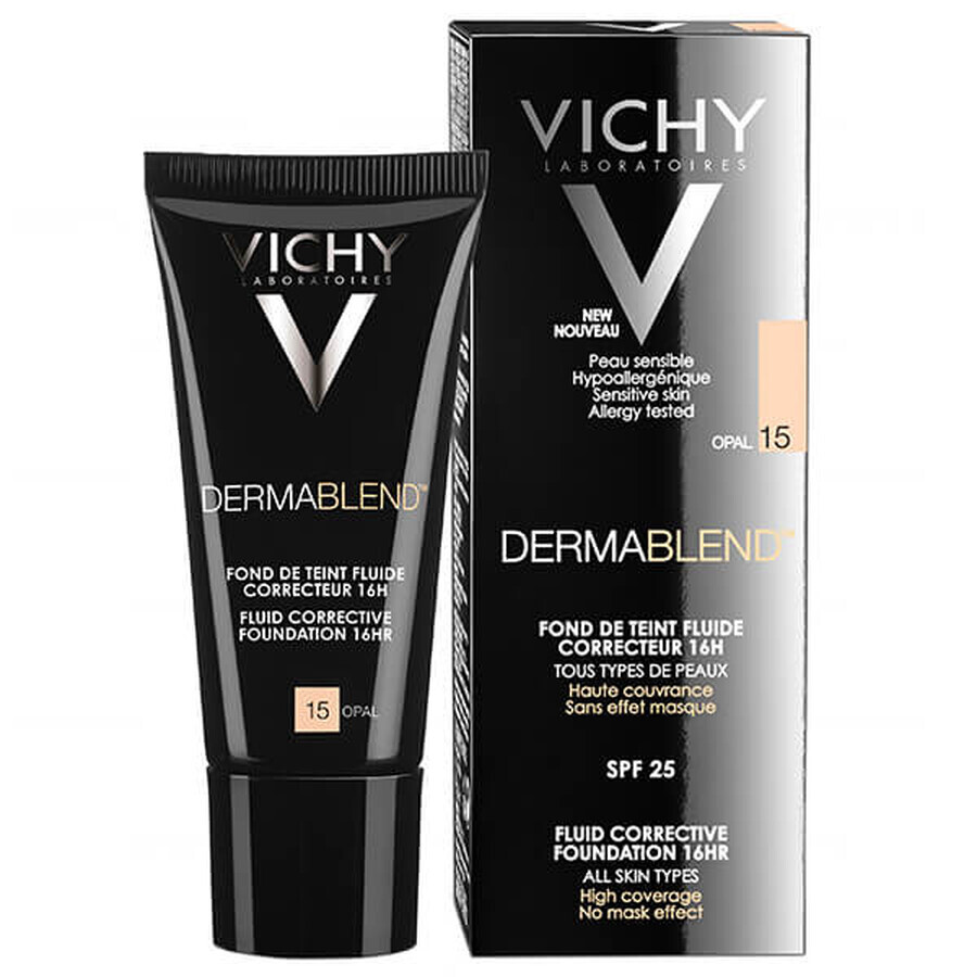 Vichy Dermablend, fluido corrector, 15 Opal, 30 ml