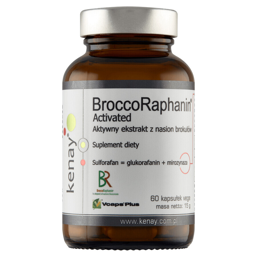 Kenay BroccoRaphanin Activated, 60 vegetable capsules