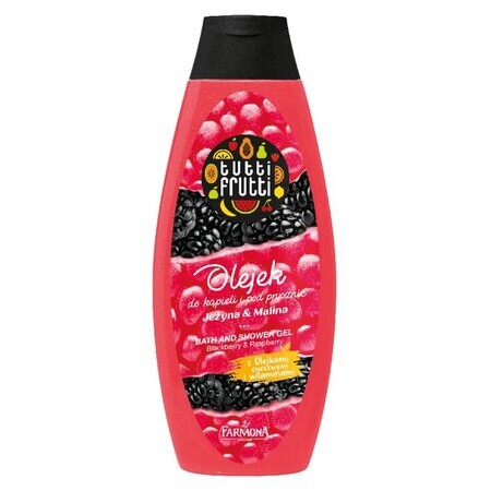 Farmona Tutti Frutti, aceite de baño y ducha, mora y frambuesa, 425 ml