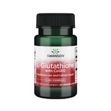 Swanson L-Glutathion met CoQ10, L-glutathion 200 mg + co-enzym Q10 100 mg, 30 plantaardige capsules