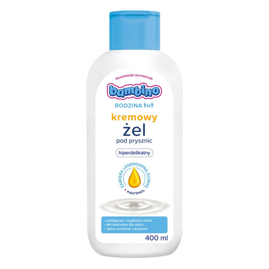 Bambino Family, gel de ducha cremoso, hiper-delicado, a partir de 3 años, 400 ml