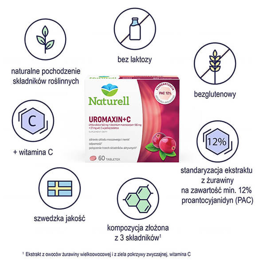 Naturell Uromaxin + C, 60 tabletten