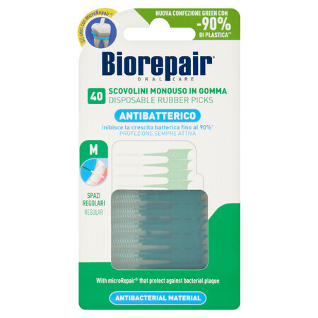 Biorepair, palillos de goma interdentales, estándar, 40 piezas