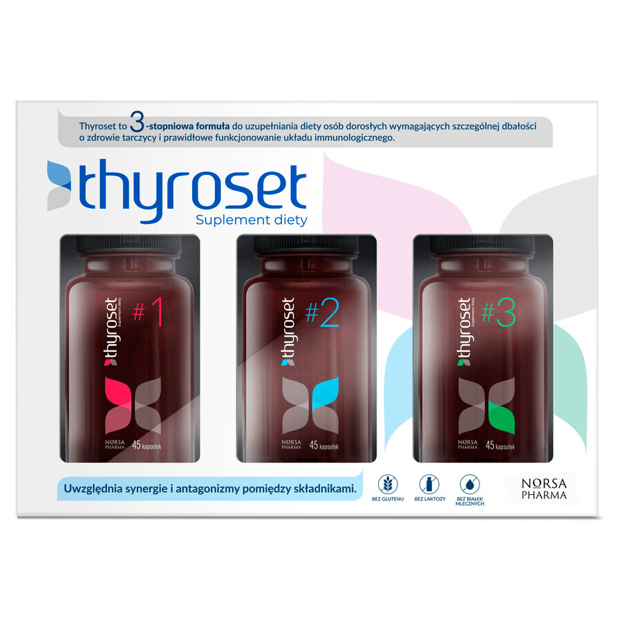 Thyroset set, 3 x 45 capsules